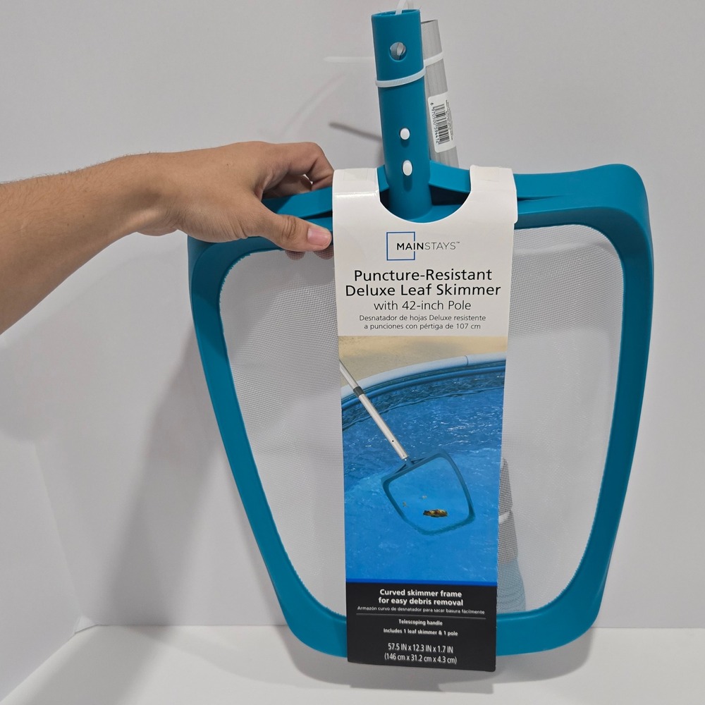 Mainstays Pool Skimmer‎ Leaf Rake Chlorinator with floating Guard Glove New - Picture 2 of 6